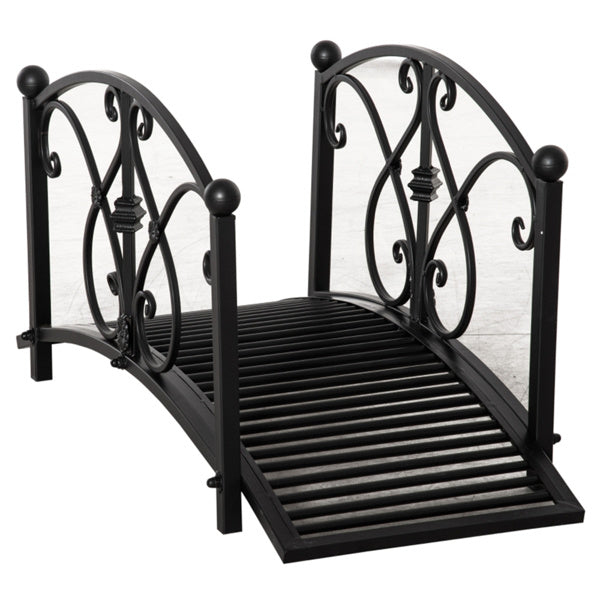 Black Garden Bridge 40.25" L x 18.5" W x 19.75" H