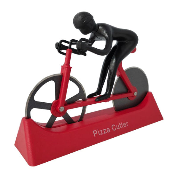 Pizza Cutters, Bicycle Pizza Cutter Dual Stainless Steel Super Sharp Blades Slicer with Non-Stick Coating