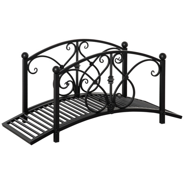 Black Garden Bridge 40.25" L x 18.5" W x 19.75" H