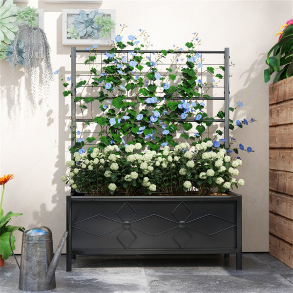 Black Flower Stand/Plant Stand 35.4" W x 15.7" D x 47.2" H