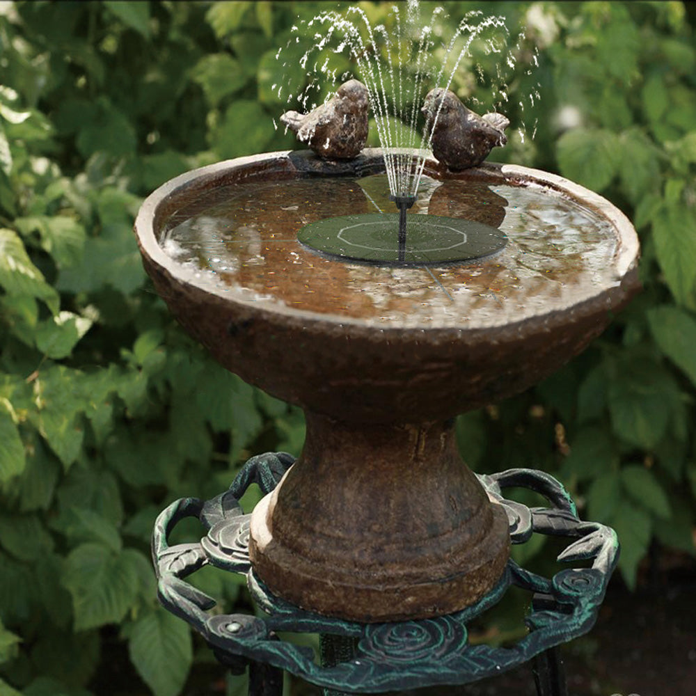 Solar Powered Water Pump Battery Water Fountain for Bird Bath Garden Pond Fish Tank