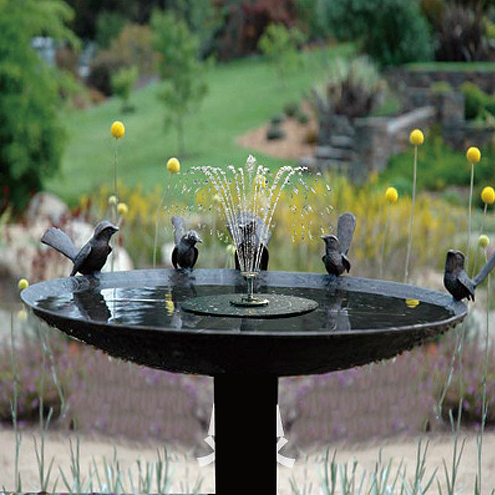 Solar Powered Water Pump Battery Water Fountain for Bird Bath Garden Pond Fish Tank