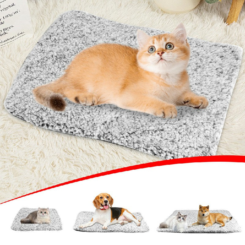 Self Heating Pet Pad Extra Warm Cat Dog Mat Thermal Pet Bed with Removable Cover for Indoor Outdoor Pets S//L/XL