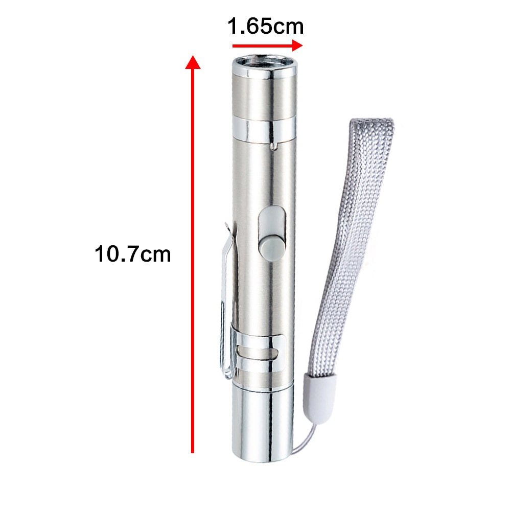 5 in 1 Cat Laser Pointer Pen Toy USB Rechargeable Mini Torch Red Beam Light