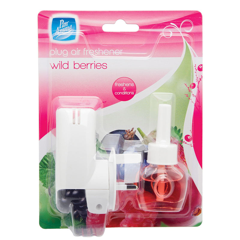 Plug In Air Freshener Plug Unit With Scented Fragrance Refill - Wild Berries