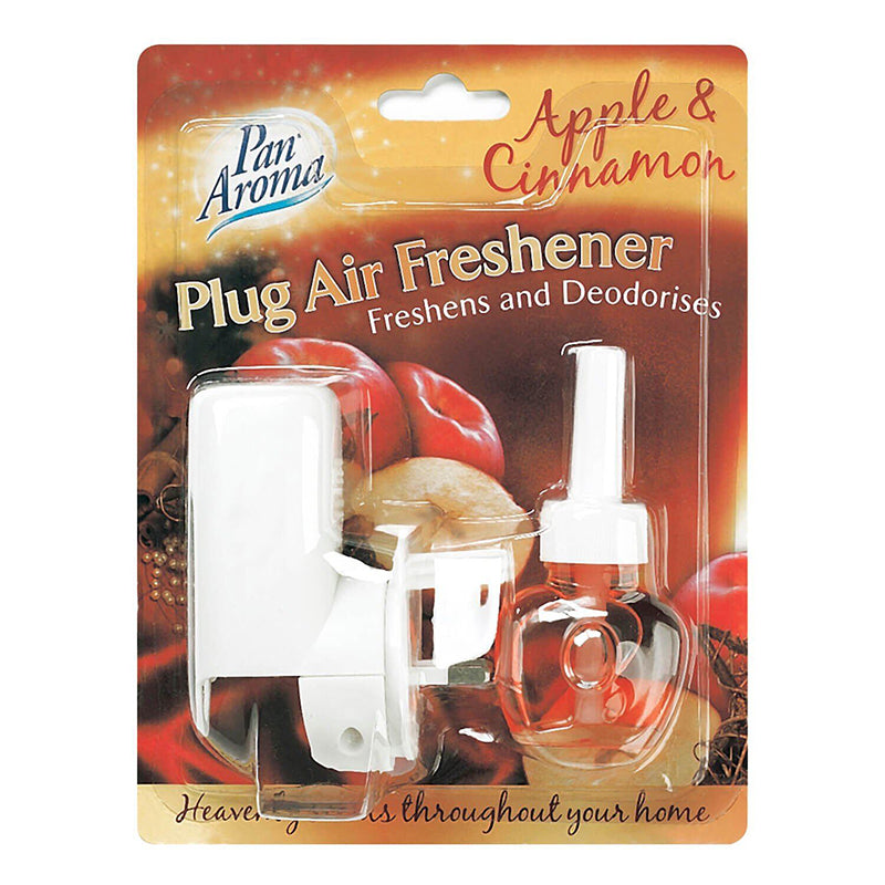 Plug In Air Freshener Plug Unit With Scented Fragrance Refill - Apple Cinnamon