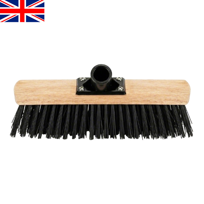 30cm Wooden Stiff Bristle Brush Broom Head for Home Outdoor Floor Cleaning Use
