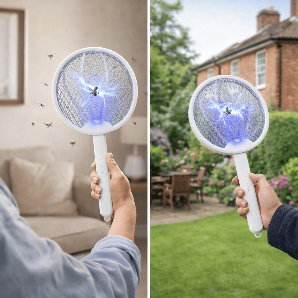 Electric Fly Swatter 3500V Rechargeable Fly Zapper USB-C Mosquito Killer