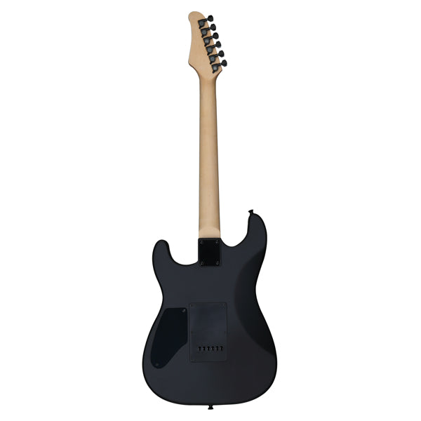 GST 39in Electric Guitar H-H Pickups Black suit for Heavier Rock