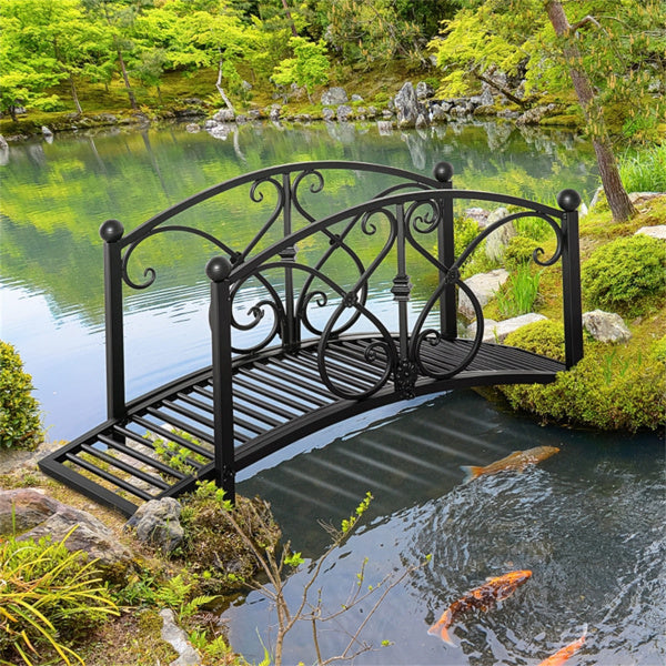 Black Garden Bridge 40.25" L x 18.5" W x 19.75" H
