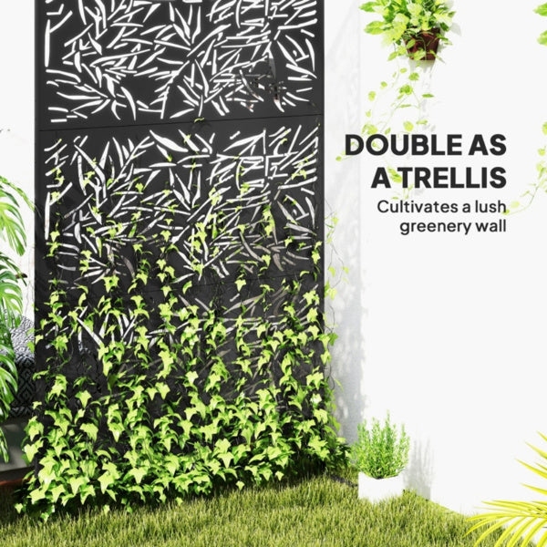Garden Decorative Fence Panel 48" W x 17.7" D x 78" H