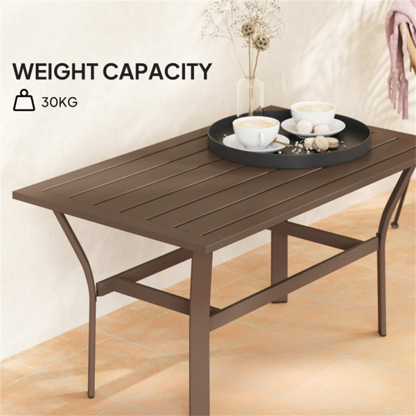 Brown Top Coffee Table 36" L x 21.7" W x 17.7" H