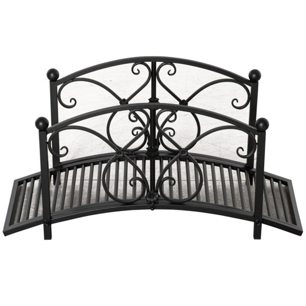 Black Garden Bridge 40.25" L x 18.5" W x 19.75" H