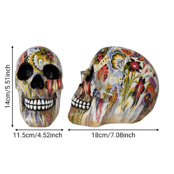 Halloween Skull Decor Sugar Skull Resin Skull Head Ornament