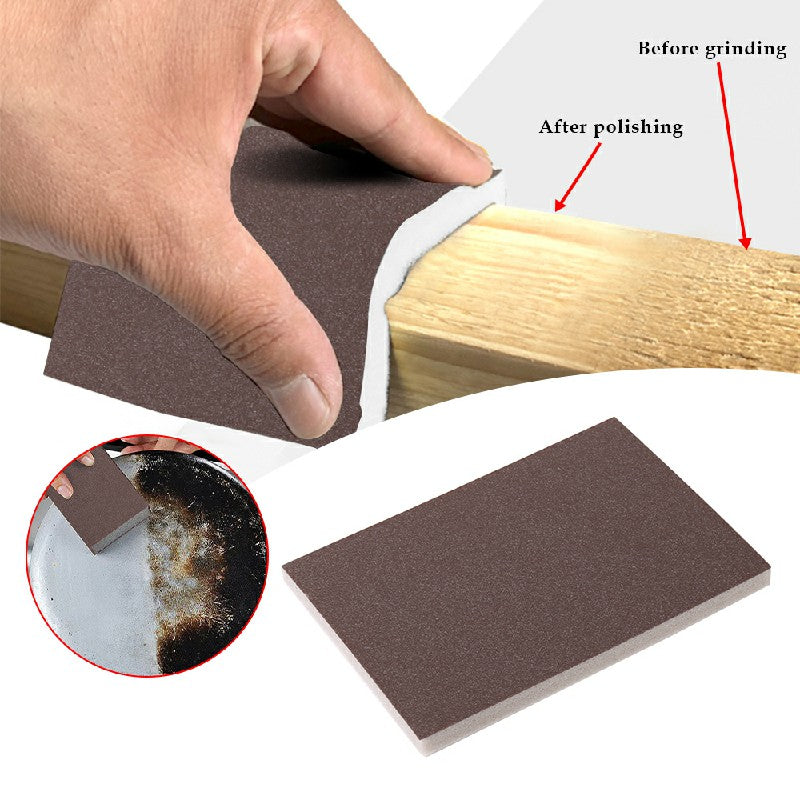 25pcs Double Side Wet Dry Sanding Sponge Pads Foam Sandpaper Blocks Fine to Coarse - Brown