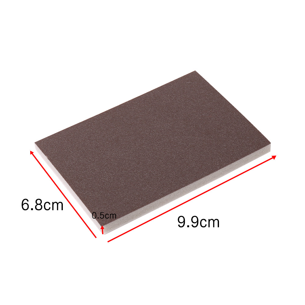 25pcs Double Side Wet Dry Sanding Sponge Pads Foam Sandpaper Blocks Fine to Coarse - Brown