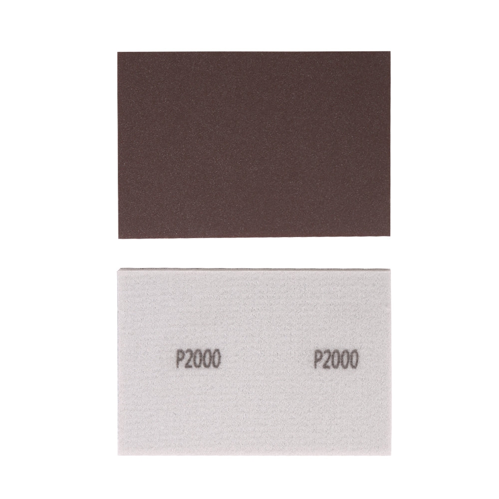 25pcs Double Side Wet Dry Sanding Sponge Pads Foam Sandpaper Blocks Fine to Coarse - Brown