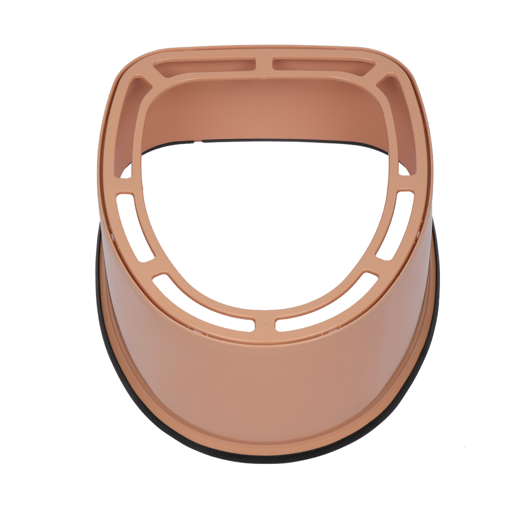 Portable Toilet with Non-slip Mat Brown