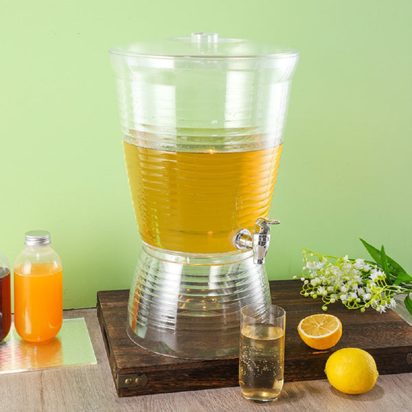 Beer Dispenser Round with Faucet Creative Luminous Beverage Dispenser Bar Beer for Party Bar Home Beer Drink