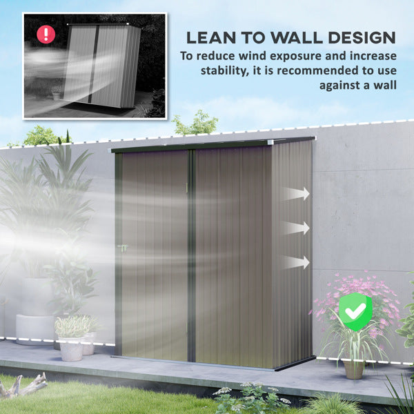 Light Grey Garden Shed