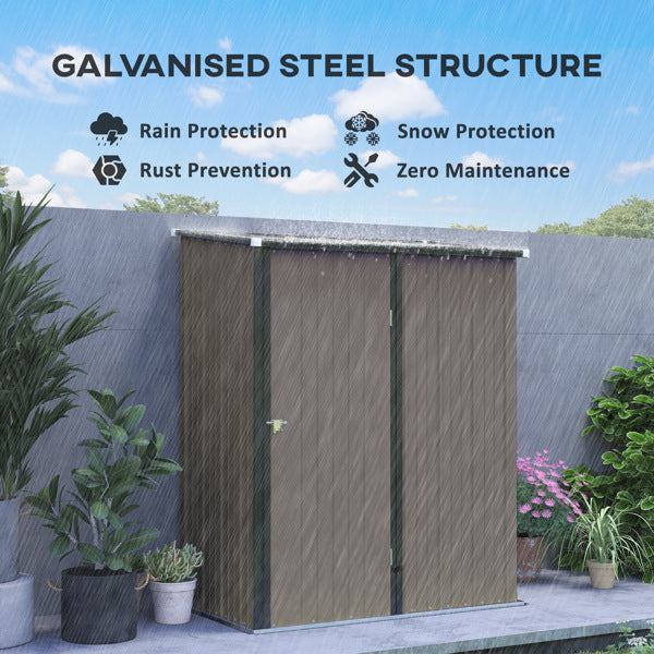 Light Grey Garden Shed