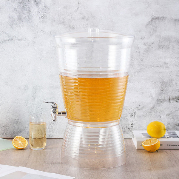 Beer Dispenser Round with Faucet Creative Luminous Beverage Dispenser Bar Beer for Party Bar Home Beer Drink
