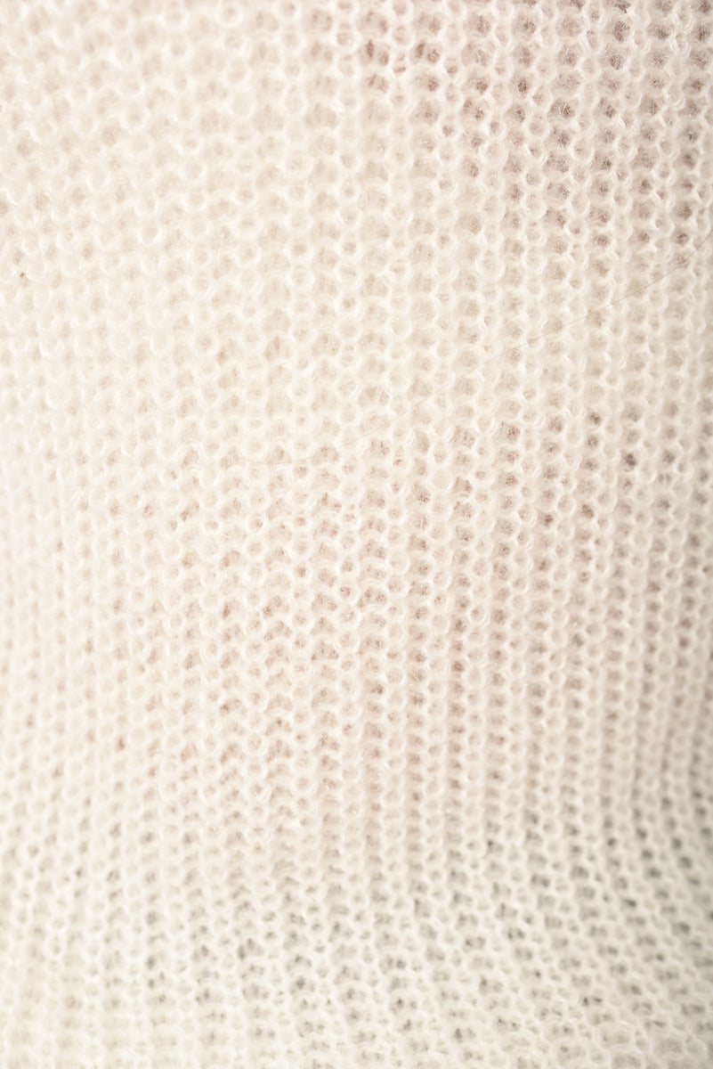 Buttons Long Sleeves Chunky Knit Top