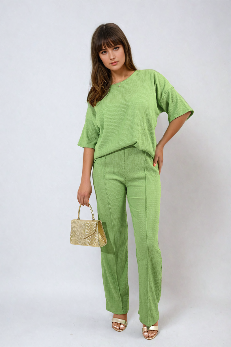 Printed Cross Front Wide Leg Jumpsuit Size S/M M/L