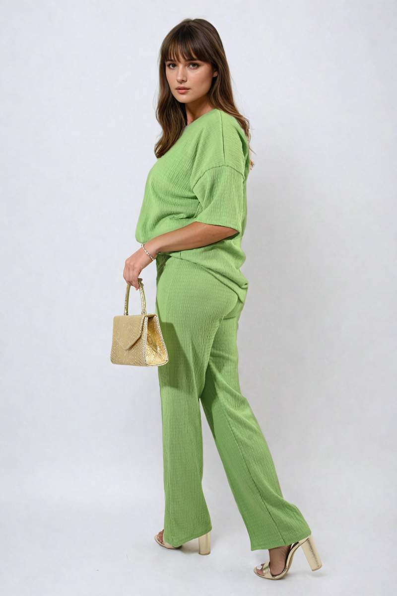 Printed Cross Front Wide Leg Jumpsuit Size S/M M/L