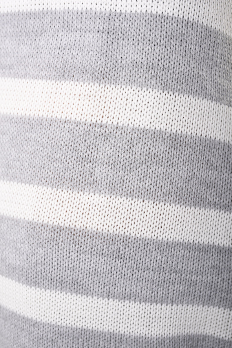 Knitted Striped Long Sleeve Top and Pants Co-ord Set