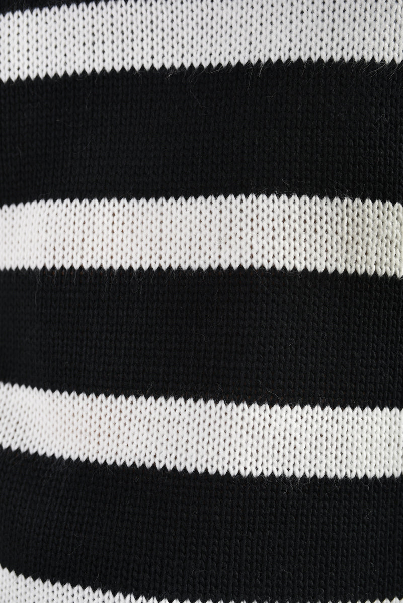 Knitted Striped Long Sleeve Top and Pants Co-ord Set