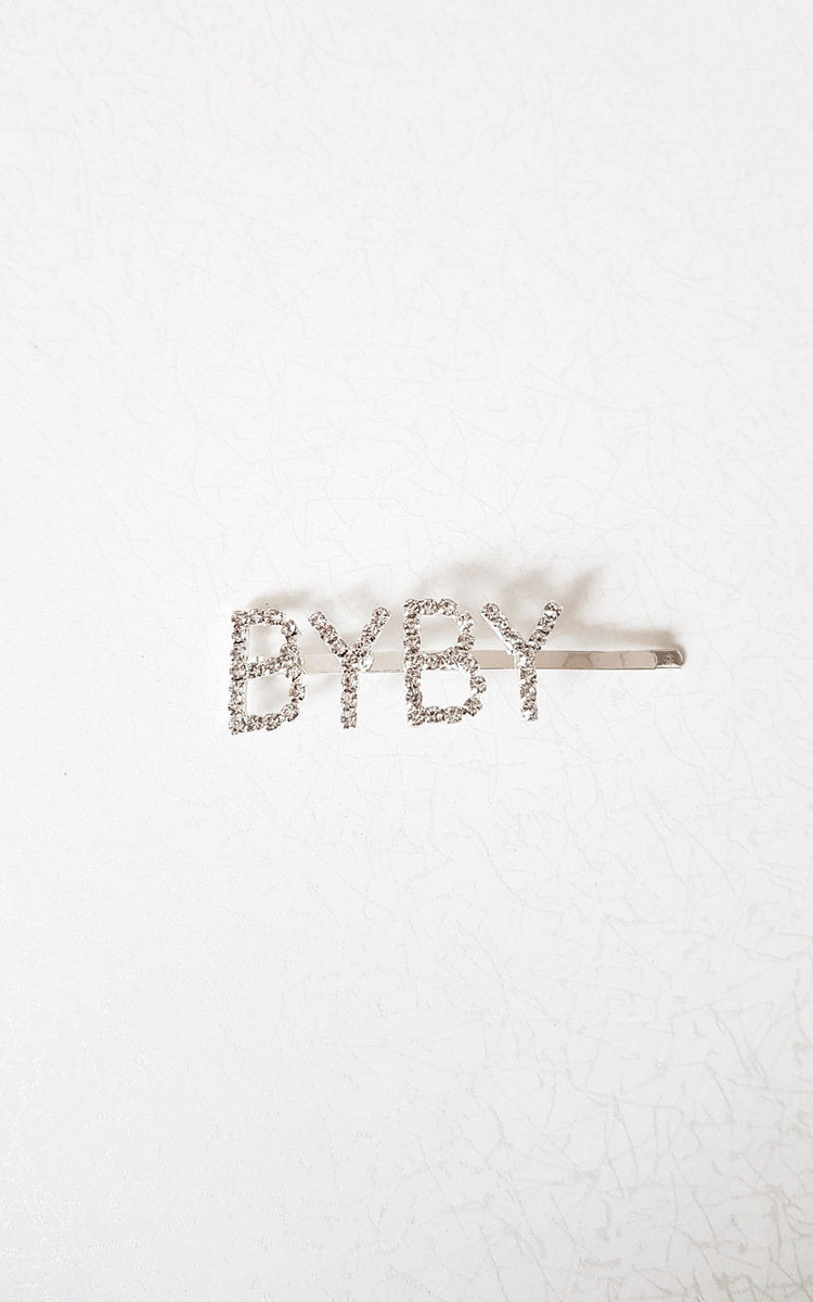 Slogan Diamante Detail Hair Clip
