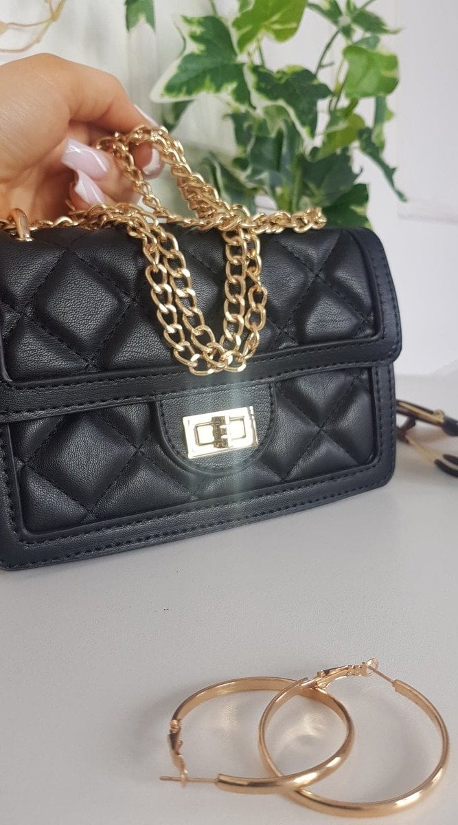 Quilted Chain Detail Handbag
