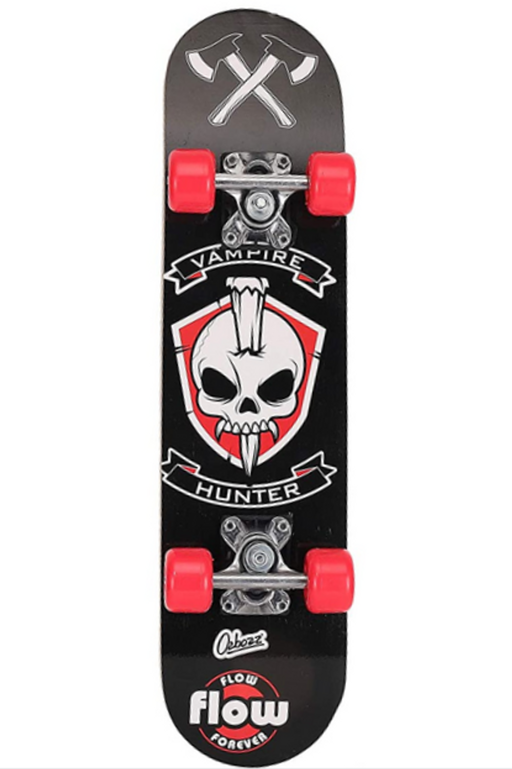 Ozbozz Wooden Skateboard 24"- Red Wheels
