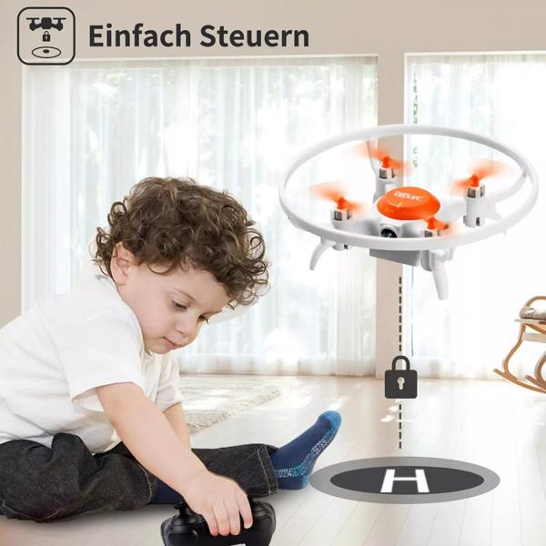 orange 4DRC V5 Kids and Beginners Mini RC Drone V5 RC Quadcopter with 1080P HD Wide Angle Camera,Drones suitable for children and beginners