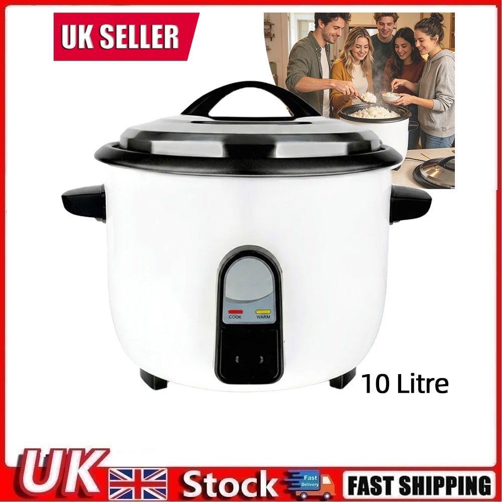 10L Commercial Rice Cooker 3000W Electric Fast Cook Keep Warm Non-Stick Pot