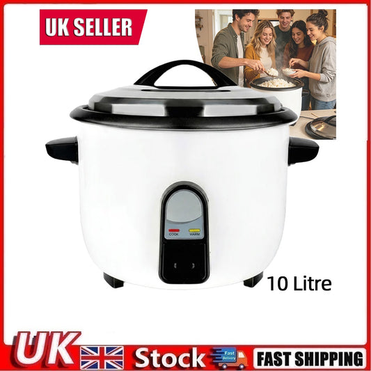 10L Commercial Rice Cooker 3000W Electric Fast Cook Keep Warm Non-Stick Pot
