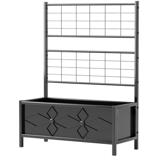 Black Flower Stand/Plant Stand 35.4" W x 15.7" D x 47.2" H