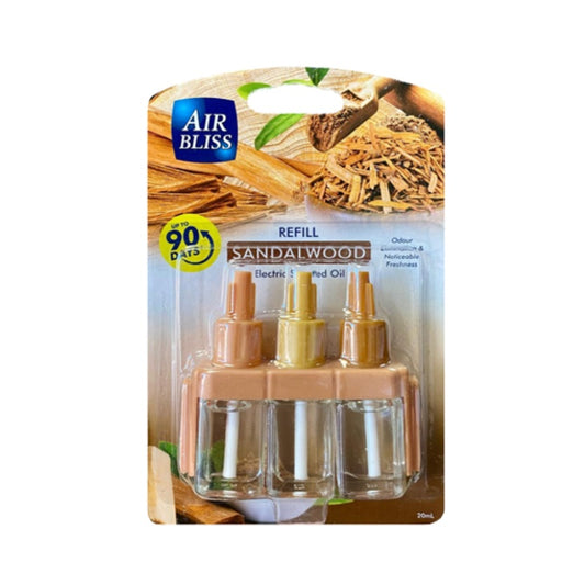 5 Packs 3Volution Plug In Refills Ambi Pur Machine Compatible Air Freshener Scented Oil - Sandalwood