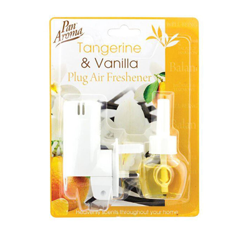 Plug In Air Freshener Plug Unit With Scented Fragrance Refill - Tangarine Vanilla