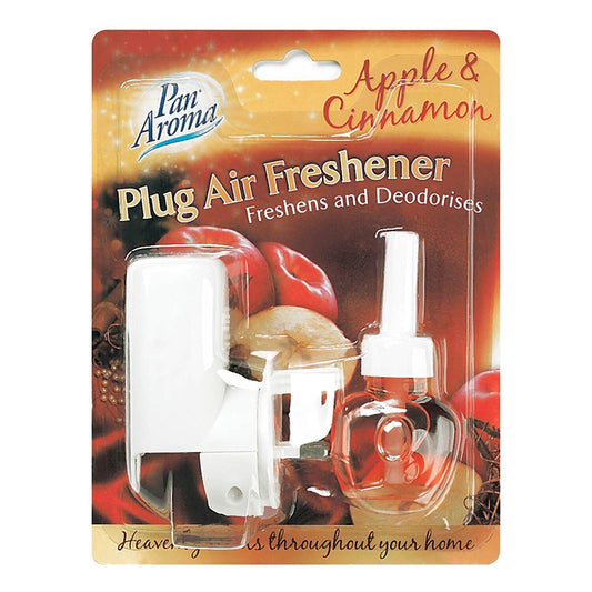 Plug In Air Freshener Plug Unit With Scented Fragrance Refill - Apple Cinnamon