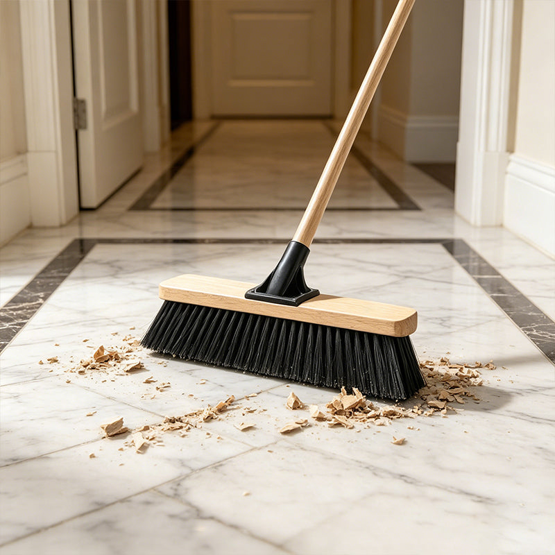 30cm Wooden Stiff Bristle Brush Broom Head for Home Outdoor Floor Cleaning Use