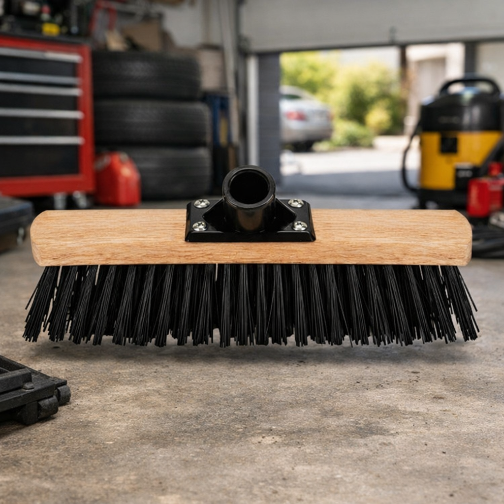 30cm Wooden Stiff Bristle Brush Broom Head for Home Outdoor Floor Cleaning Use