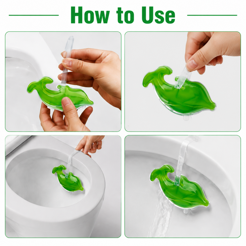 3PCS Dolphin Toilet Rim Gel Cleaner Gardenia Verbena Scent Brilliant Shine