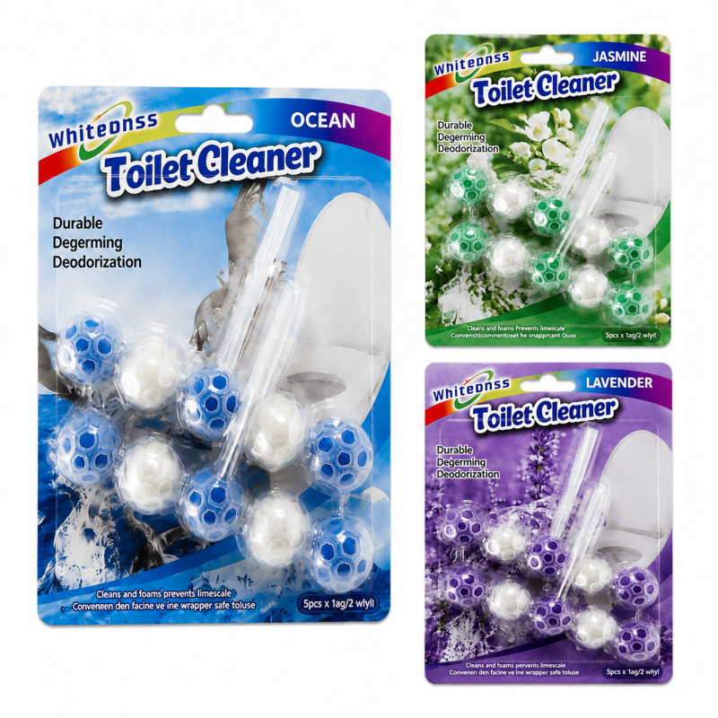 3PCS Toilet Rim Block Cleaner Freshener Jasmine Ocean Lavender Scent