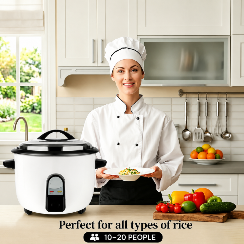 10L Commercial Rice Cooker 3000W Electric Fast Cook Keep Warm Non-Stick Pot