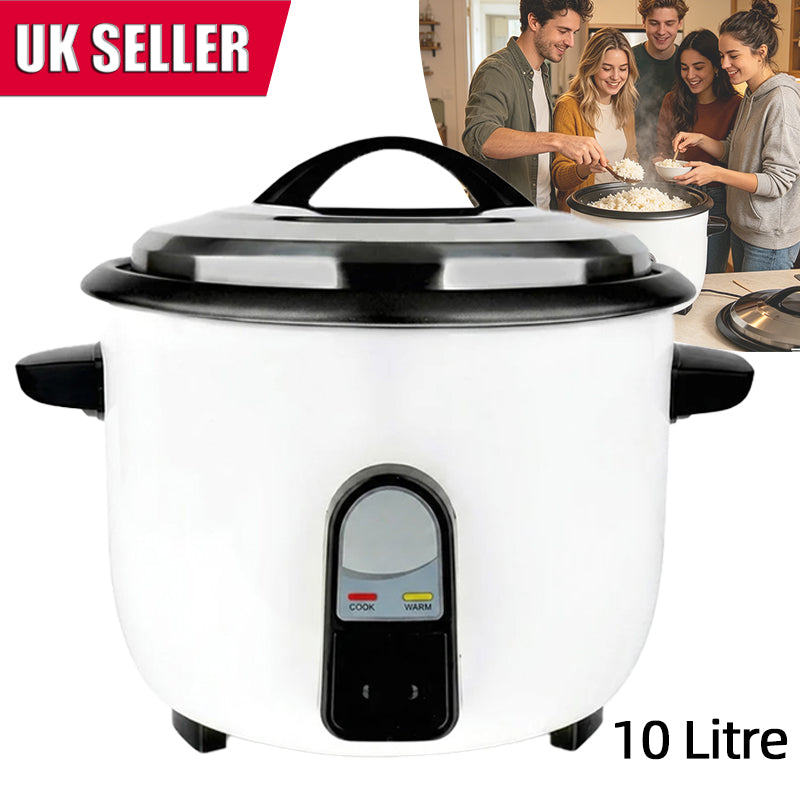 10L Commercial Rice Cooker 3000W Electric Fast Cook Keep Warm Non-Stick Pot