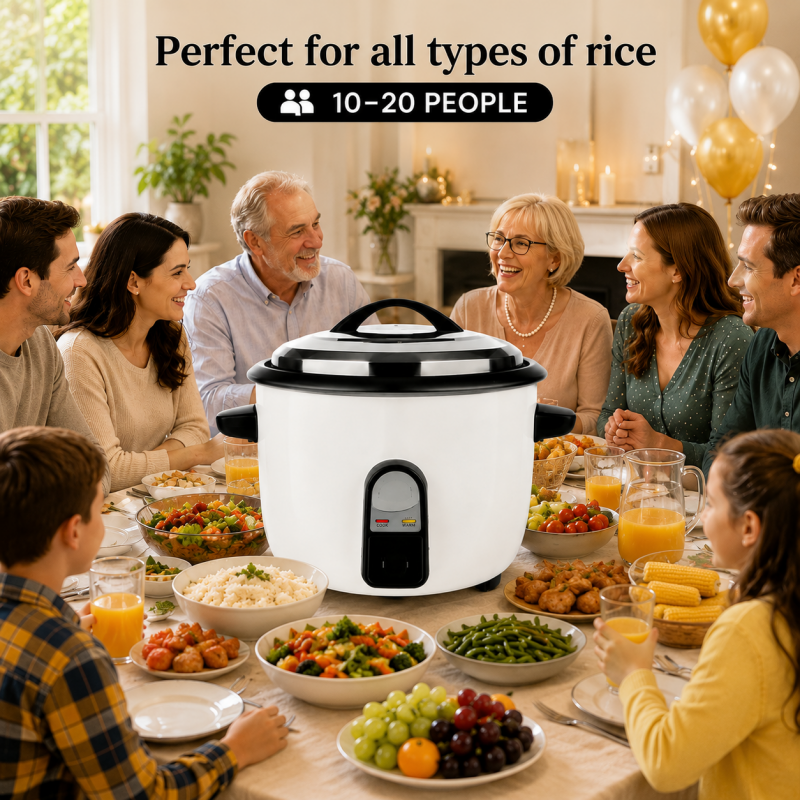 10L Commercial Rice Cooker 3000W Electric Fast Cook Keep Warm Non-Stick Pot
