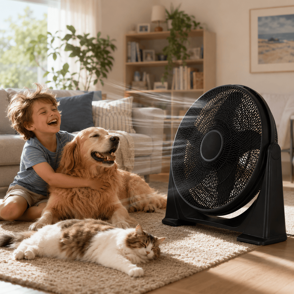 20" High Velocity Floor Fan 3 Speed Air Circulator Cooling Fan Home Garage