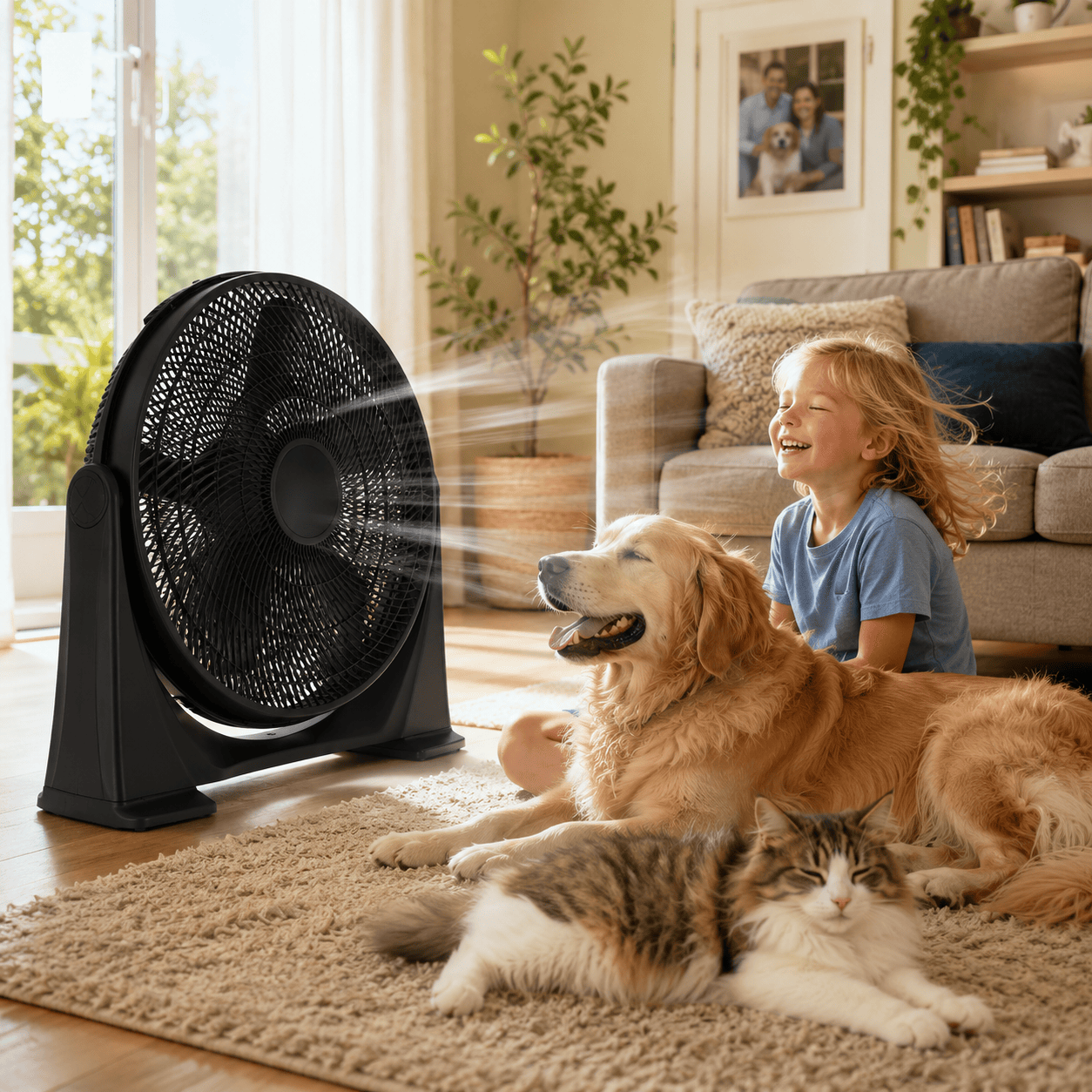 20" High Velocity Floor Fan 3 Speed Air Circulator Cooling Fan Home Garage